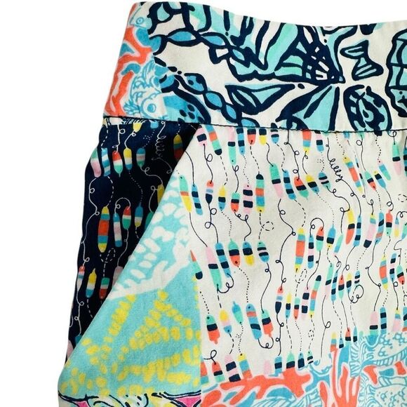 Lilly Pulitzer Patchwork SKIRT size 4 NOT A SKORT - Picture 10 of 13